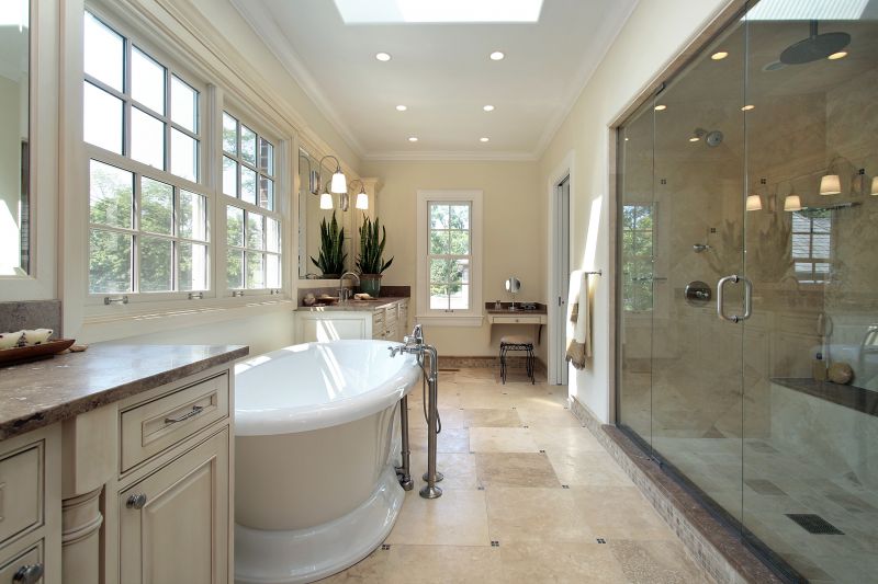 Elegant Bathtub and Vanity